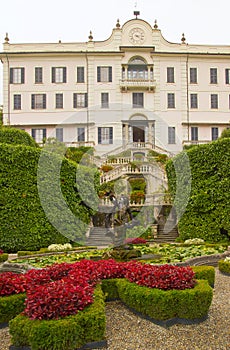 The Botanical Garden of Villa Carlotta in Tremezzo Lake Como, Italy