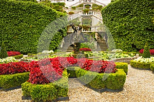 The Botanical Garden of Villa Carlotta in Tremezzo Lake Como, Italy