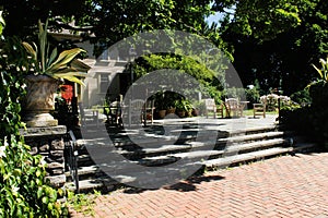 Botanical gardens dining area, for peace, meditation, relaxation, and tea