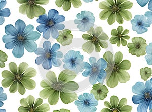 Botanical watercolour with floral pattern neutral tones.