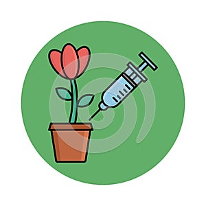 Botany testing Isolated Vector icon that can be easily modified or edited