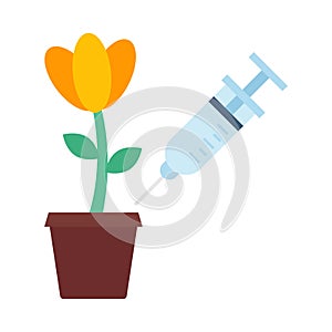 Botany testing Isolated Vector icon that can be easily modified or edited