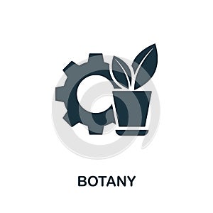 Botany vector icon symbol. Creative sign from science icons collection. Filled flat Botany icon for computer and mobile