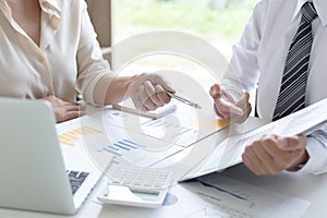 Both accountants have checked the company`s finances. Have checked the work and profit of the company In order to plan for