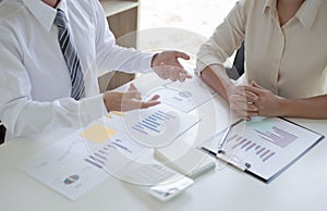 Both accountants have checked the company`s finances. Have checked the work and profit of the company In order to plan for