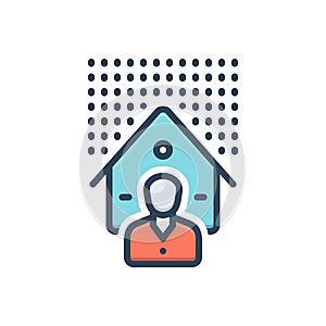 Color illustration icon for Bother, tension and harassment