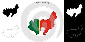 Boticas outline map