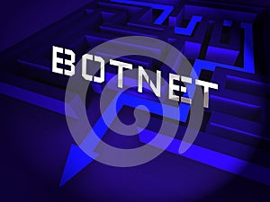 Botnet Illegal Scam Network Fraud 3d Rendering