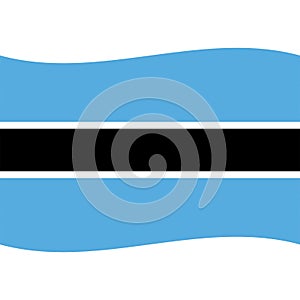 Botswana flag vector isolated 2