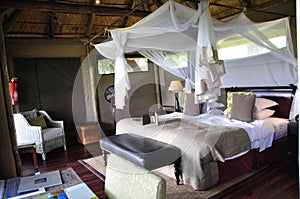 Botswana: Interior Design of the Wilderness Camp Duma Tau at Linyanti- River in the Okavango Delta