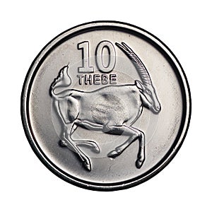 Botswana ten thebe from 2013