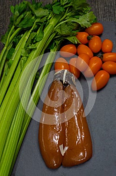 Bottarga, the dried, pressed roe of the mullet, used in the sardinian cooking