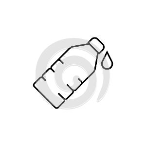 Bottel of water icon element of fitness icon for mobile concept and web apps. Thin line bottel of water icon can be used