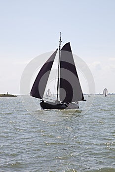 Botter (Dutch fishing ship) on the IJsselmeer