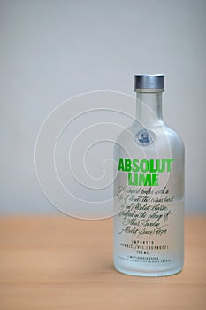 Absolut Lime Vodka.
