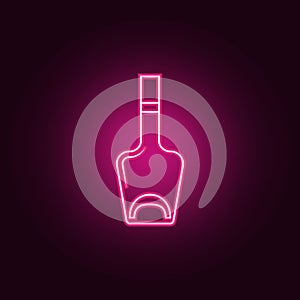 bottle of alcohol icon. Elements of Bottle in neon style icons. Simple icon for websites, web design, mobile app, info graphics