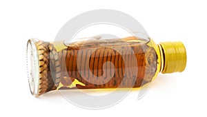 Bottle of alcohol isolated