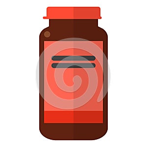 Bottle with antidepressants vector illustration