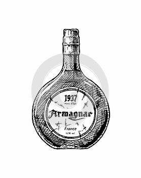 Bottle of Armagnac
