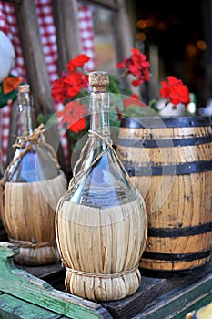 Bottle and barrel