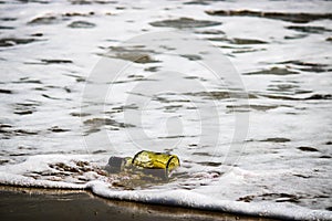 Bottle in the beach