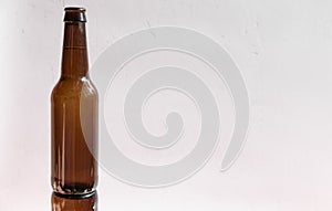 Bottle of beer without label or advertisement