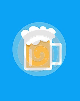 Bottle of beer vector illustration