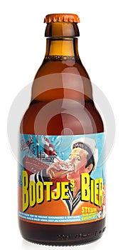 Bottle of Belgian Seef Bootjes beer