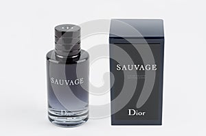 Bottle and box of Christian Dior Sauvage EDT for men