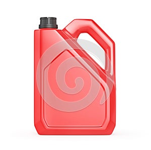 Bottle of car maintenance products on a white background. Oil, detergents and lubricants.