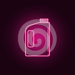 bottle of cleaning agent icon. Elements of Bottle in neon style icons. Simple icon for websites, web design, mobile app, info