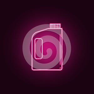 bottle of cleaning agent icon. Elements of Bottle in neon style icons. Simple icon for websites, web design, mobile app, info