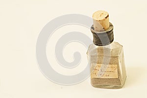 Bottle of death valley sand filled in 1920 and labelled