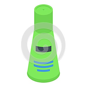 Bottle deodorant smell icon isometric vector. Flask deo pack