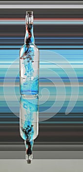 Bottle with dispersing fluids photo