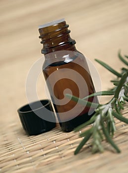 Bottle of essence oil photo