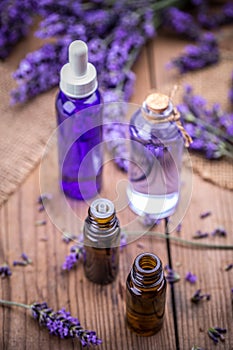 Bottle of essential oil