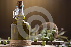 Bottle of extra virgin olive oil