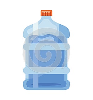 bottle gallon blue illustration