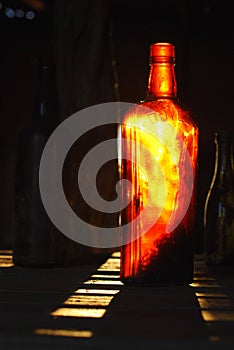 Bottle Glow at Sunset, Gwalia, Western Australia