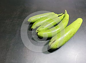 bottle gourd, Lagenaria siceraria isolated on black background.