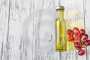 Bottle of grape seed oil