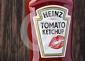 Bottle of Heinz Tomato Ketchup