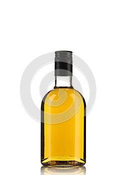 Bottle of Herbal Tincture or Alcohol Liqour Isolated on White Background photo