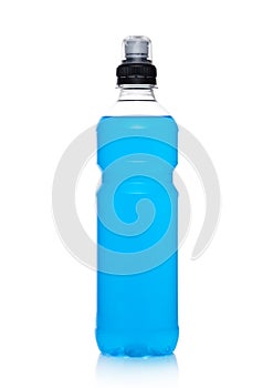 Bottle of hydro sport energy drink on white