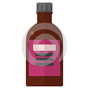Bottle with hydrogen peroxide vector illustration photo