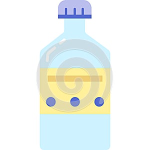 Bottle icon vector pill supplement jar isolated