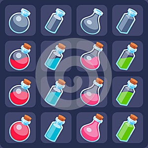 Bottle icons.