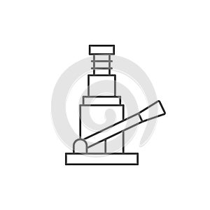 Bottle jack line outline icon