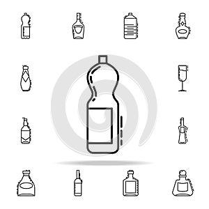 bottle of juice dusk icon. Drinks & Beverages icons universal set for web and mobile